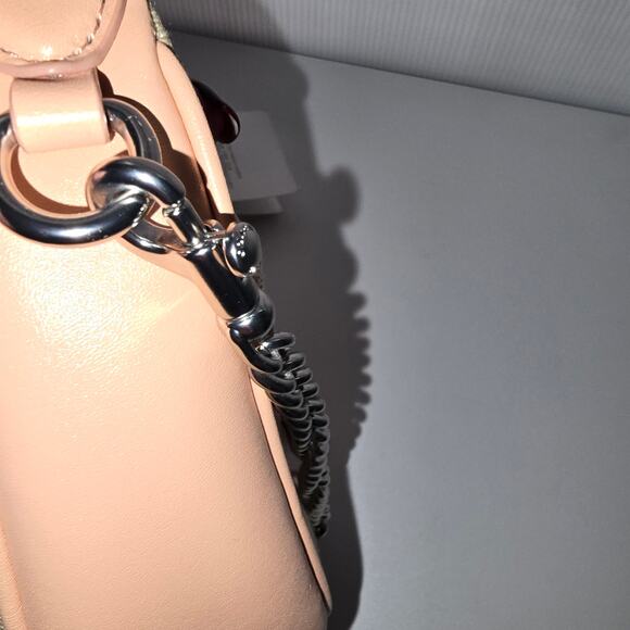 Coach Carmen Mini Crossbody in Signature Jacquard Faded Blush Top Handle  NEW - Picture 11 of 13